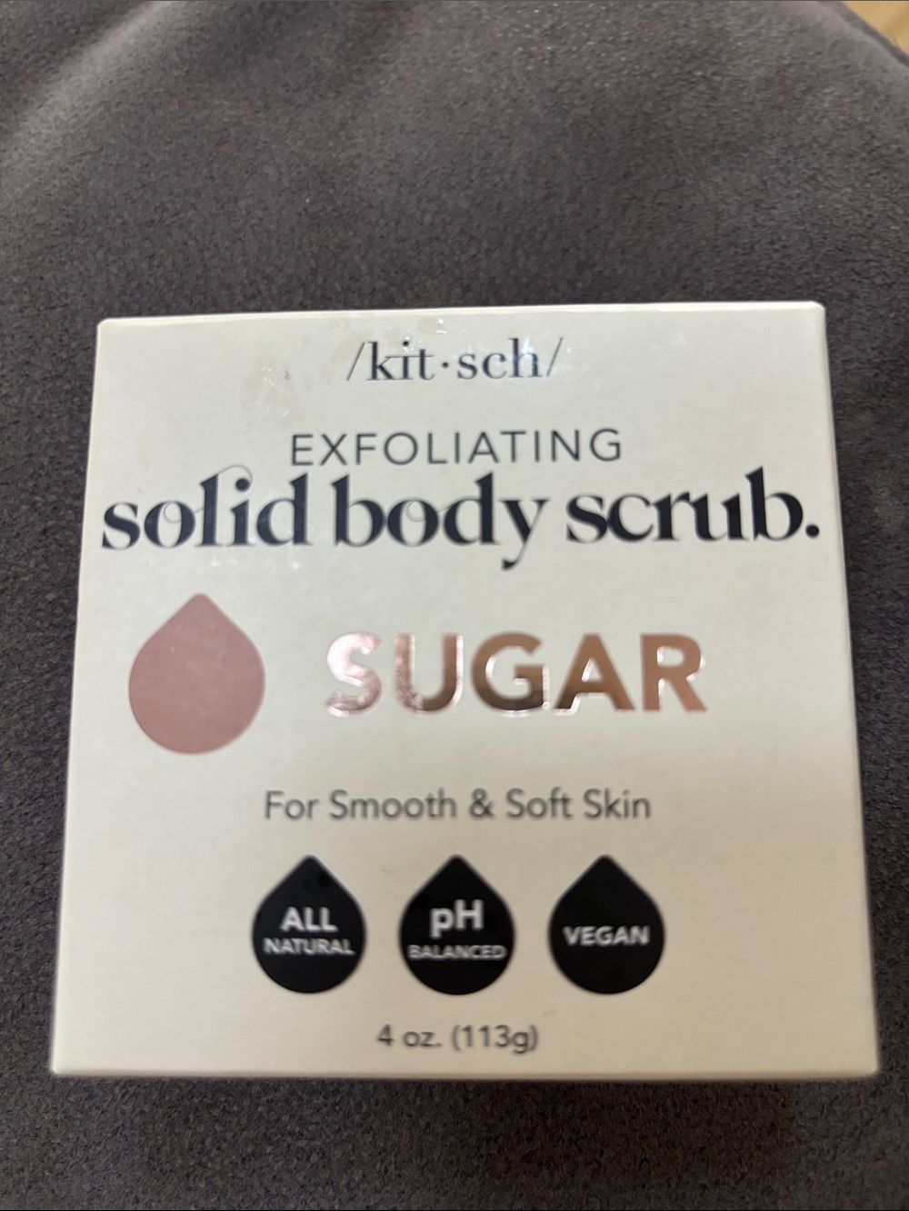 Kitsch Exfoliating Solid Body Scrub - Sugar (Pink & Rose Gold)